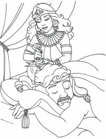 Samson coloring pages | Samson and Delilah | Samson Judges