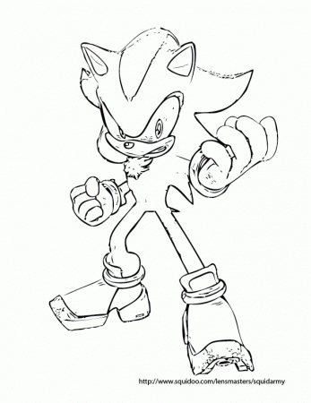 sonic the hedgehog coloring pages - Squid Army