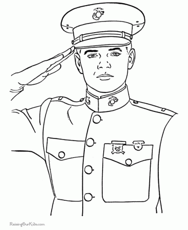 Free Coloring Pages: Army Coloring Pages