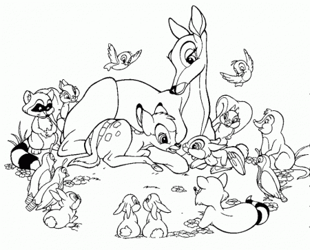 Bambi Coloring Pages Free Coloring Pages For Kids 276083 Bambi 