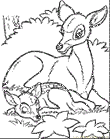Coloring Pages Disney Bambi 34 (Cartoons > Bambi) - free printable 