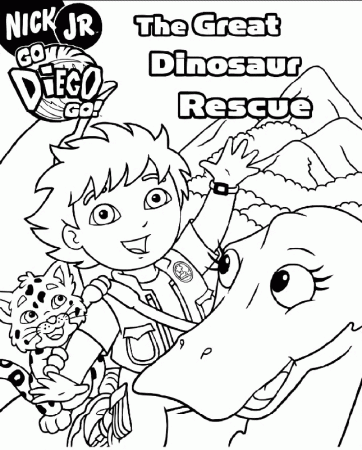 Diego, Go Diego Go | Free Printable Coloring Pages 