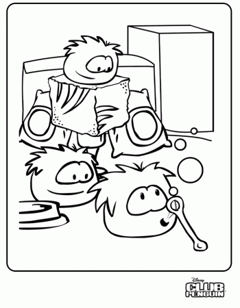 Club Penguin Coloring Pages For Kids | Free coloring pages