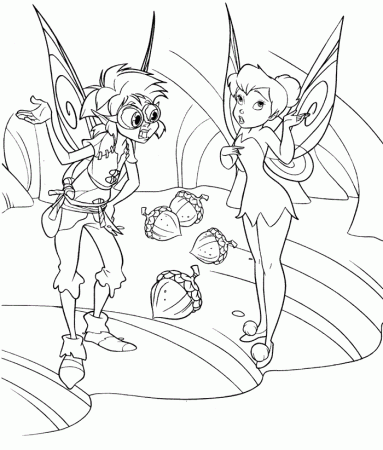 TINKER BELL AND FRIENDS Colouring Pages