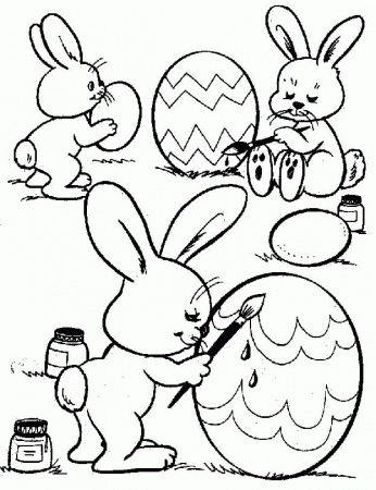 Easter Egg Painting – Printable Coloring Pages | My Easter Blog