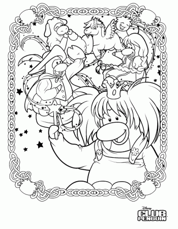 New Coloring Page at the Community on the Club Penguin Site! | The 