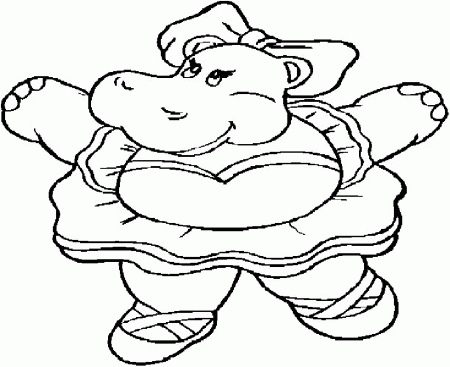 Hippo Coloring Pages 6 | Free Printable Coloring Pages 