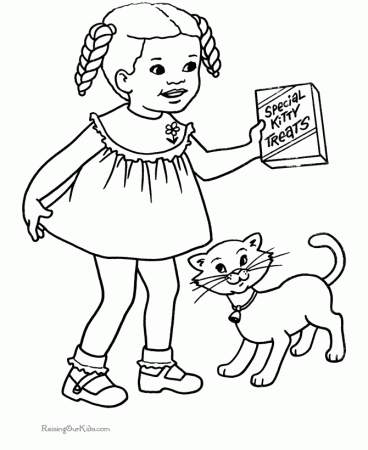 Free Printable Cat Coloring Page