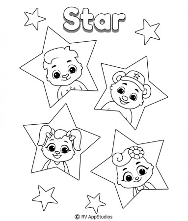 Free Printable Star Coloring Pages For Kids