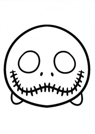 Kids-n-fun.com | Coloring page Tsum tsum jack stellington