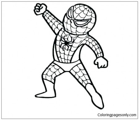 Baby Spider Man Coloring Pages - Coloring Pages - Coloring Pages For Kids  And Adults