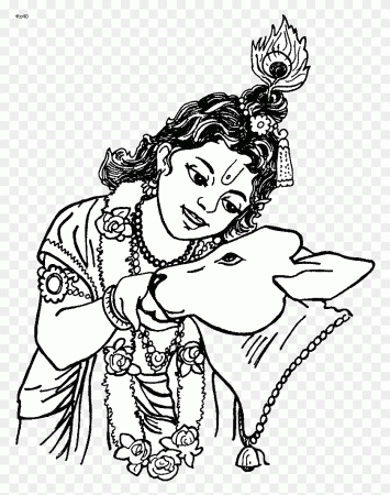 Coloring Pages Of Krishna Awesome Shri Krishna Janmashtami Krishna Ji Line  Art, Person, Human, Performer HD PNG Download – Stunning free transparent  png clipart images free download