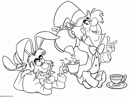 Alice In Wonderland Printable Coloring Pages 2 Disney Coloring ...