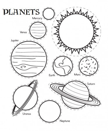 Printable Solar System Coloring Sheets for Kids!