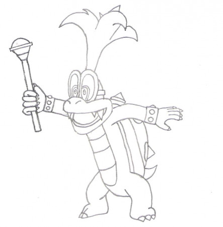 Iggy mario coloring pages