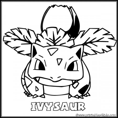 Pokemon Ivysaur coloring page : Printables for Kids – free word ...
