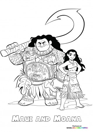 Moana - Coloring Pages for kids | Free ...