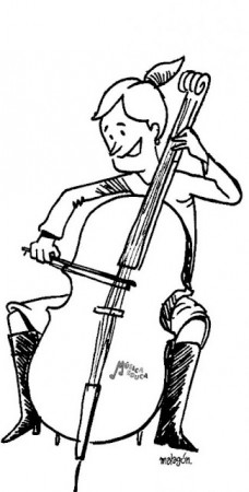 CELLO COLORING PAGES