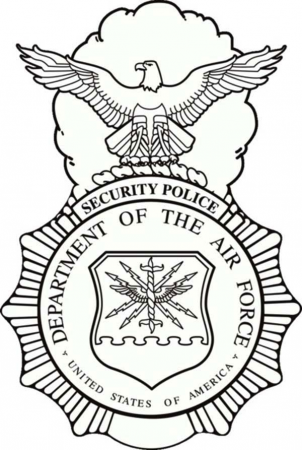 USAF Security Forces Badge Coloring Page : Coloring Sky | Air force, Air  force patches, Usaf