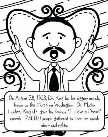 Free Printable Martin Luther King Jr Day (MLK Day) Coloring Pages