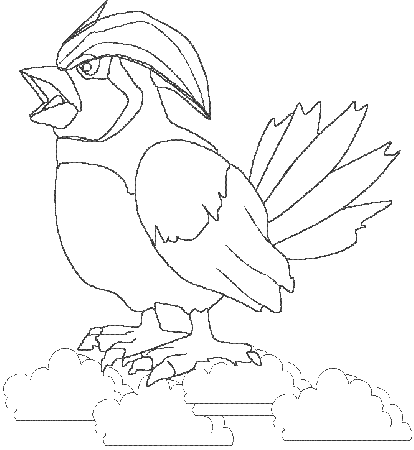 coloring page of Pidgeotto