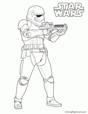 Download or print this amazing coloring page: Star Wars – First Order Storm  Trooper Coloring … | Star wars coloring book, Star wars colors, Star wars coloring  sheet