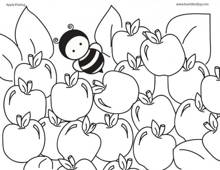 bumbleofjoy: Apple Picking Coloring Page & Contest | Fall coloring pages,  Santa coloring pages, Coloring pages