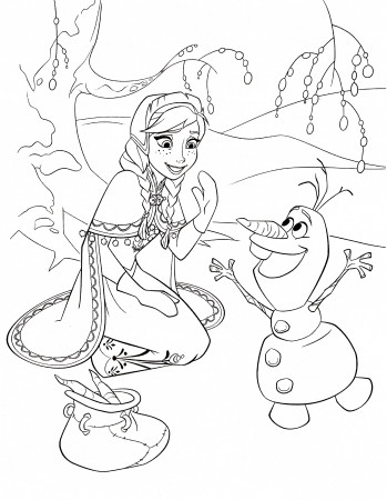 Walt-Disney-Coloring-Pages-Princess-Anna-Olaf-walt-disney-characters-35958425-1999-2573  | Cute Kawaii Resources