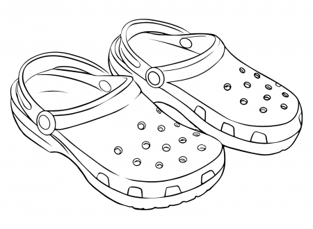 Crocs Coloring Pages - Coloring Pages For Kids And Adults