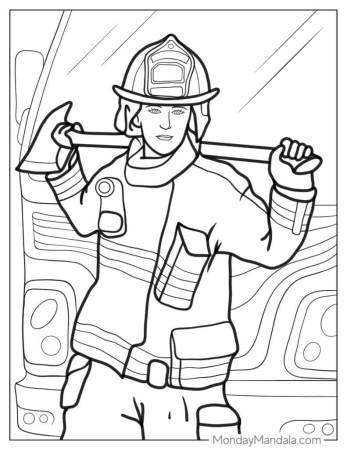 20 Firefighter Coloring Pages (Free PDF Printables)