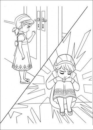 Young Elsa Coloring Pages at GetDrawings | Free download