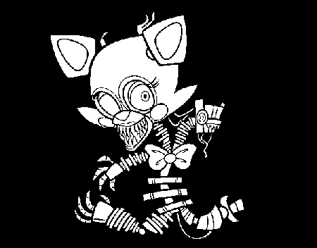 Mangle from Five Nights at Freddy's coloring page - Coloringcrew.com