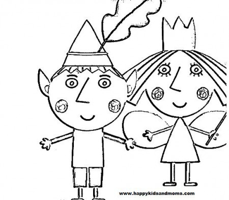 Ben and Holly Coloring Pages | Ben and Holly Little Kingdom Pictures