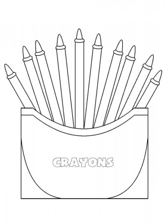 Free Printable Crayon Box Coloring Page - Free Printable Coloring Pages for  Kids