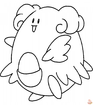 Fun and Free Blissey Coloring Pages for Kids