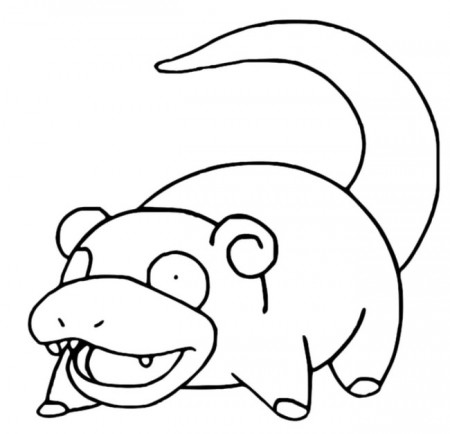 Coloring Pages Pokemon - Slowpoke - Drawings Pokemon