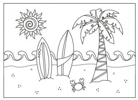 Free, Printable Summer Coloring Pages for Kids