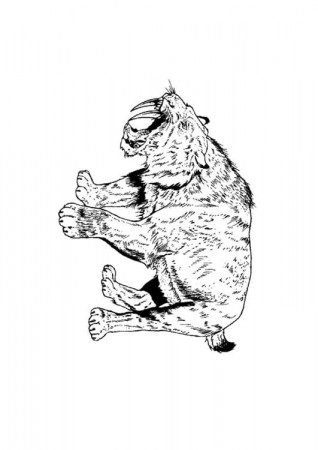 Coloring Page saber tooth tiger - free printable coloring pages - Img 9106