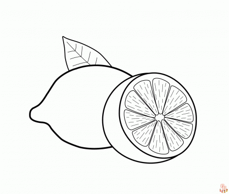 Lemon Coloring Pages: Actividades de arte refrescantes y divertidas para  niños