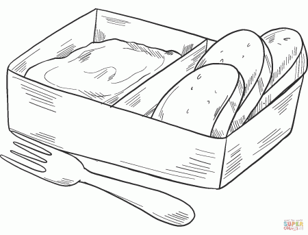 Lunch Box coloring page | Free Printable Coloring Pages