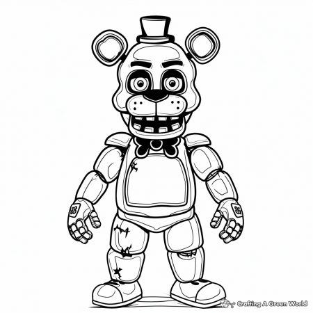 Freddy Fazbear Coloring Pages - Free ...