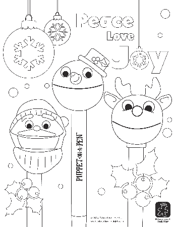 Free Happy Holiday Coloring Pages!