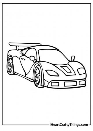 Race Car Coloring Pages (100% Free ...