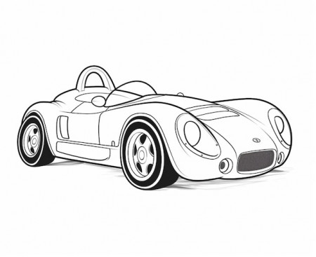 Sport car coloring page for kids ...