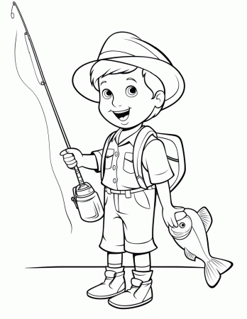 Fishing Coloring Pages: Free Fish ...