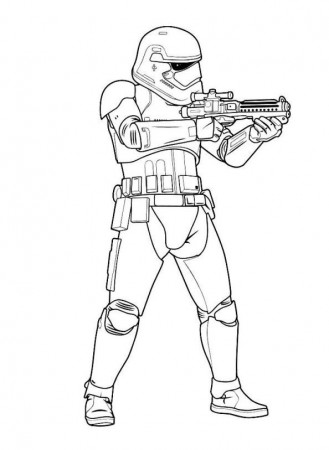 Kids-n-fun.com | Coloring page Star Wars The force awakens First Order storm  trooper