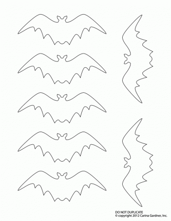 Bat Stencil To Print