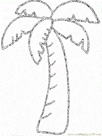 Coconut Tree - Coloring Pages for Kids and for Adults