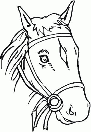 Horse Head Coloring Pages - Get Coloring Pages