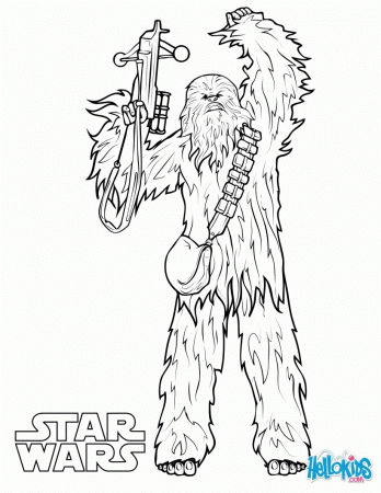 STAR WARS coloring pages - Chewbacca